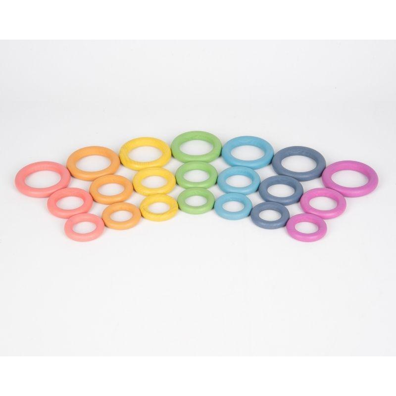 TickiT Rainbow Wooden Rings : ScandiBugs