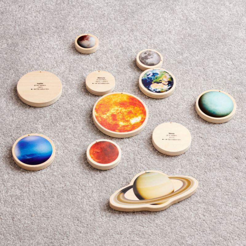 TickiT Wooden Solar System Discs - ScandiBugs