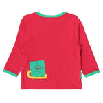 Toby Tiger Organic Penguin's Christmas Print Applique LS T-Shirt : ScandiBugs