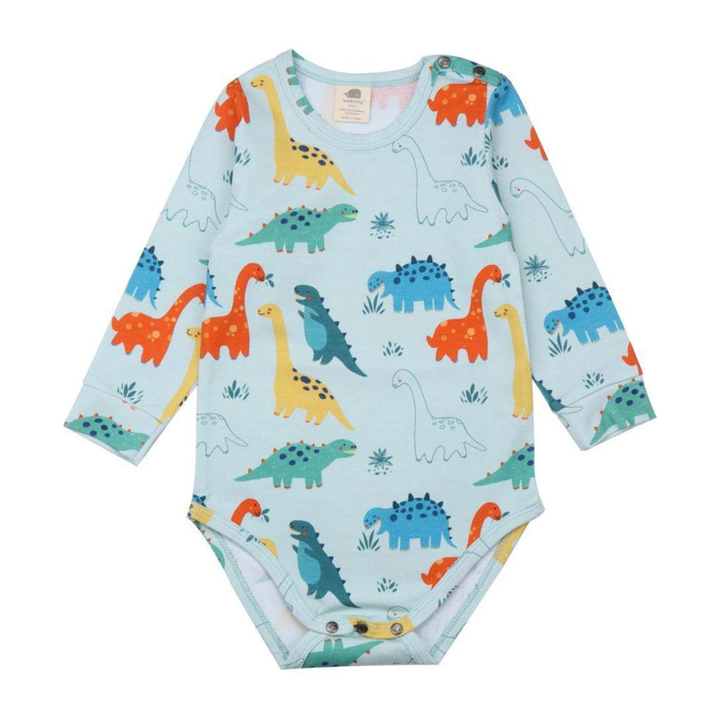 Walkiddy Baby Dinosaurs Long Sleeve Vest / Body - ScandiBugs