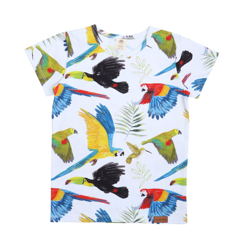 Walkiddy Birds of the Rainforest Short Sleeve T-Shirt : ScandiBugs