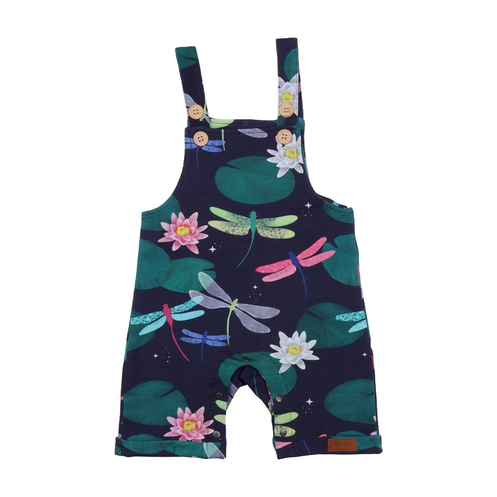 Walkiddy Colourful Dragonflies Romper (Short Dungarees) : ScandiBugs