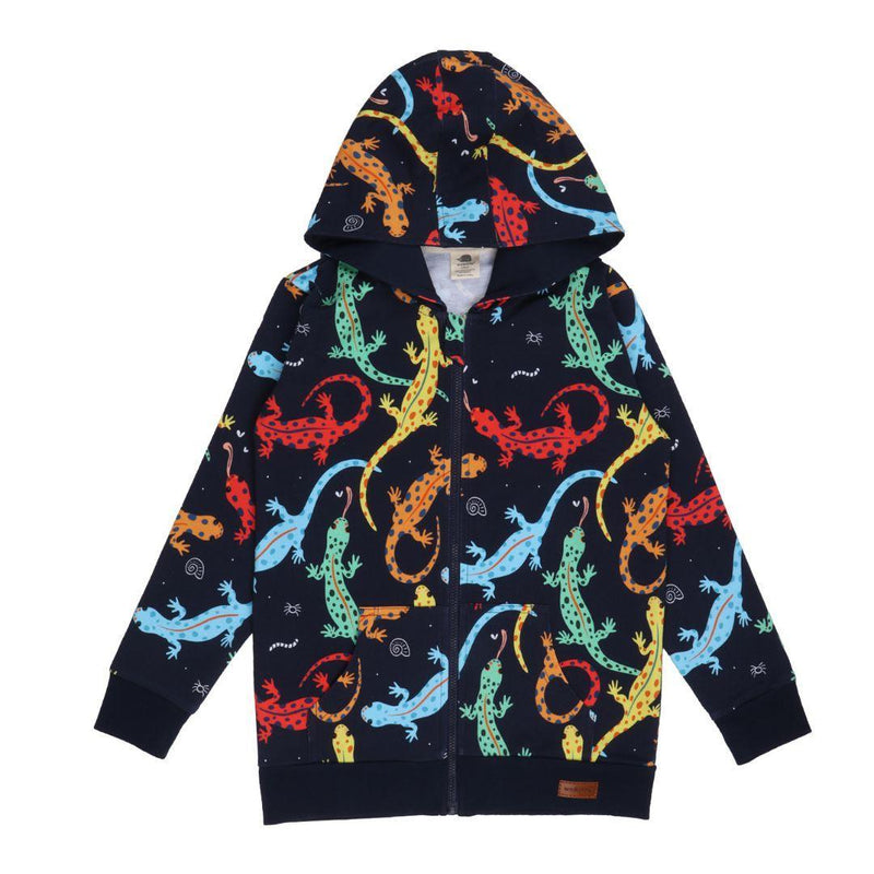 Walkiddy Colourful Salamanders Hooded Jacket - ScandiBugs