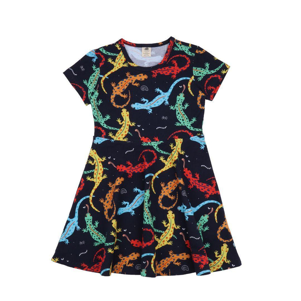 Walkiddy Colourful Salamanders Spin Dress - ScandiBugs