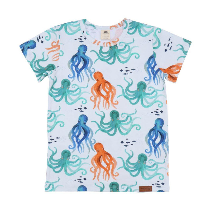 Walkiddy Funny Octopuses Short Sleeve T-Shirt - ScandiBugs
