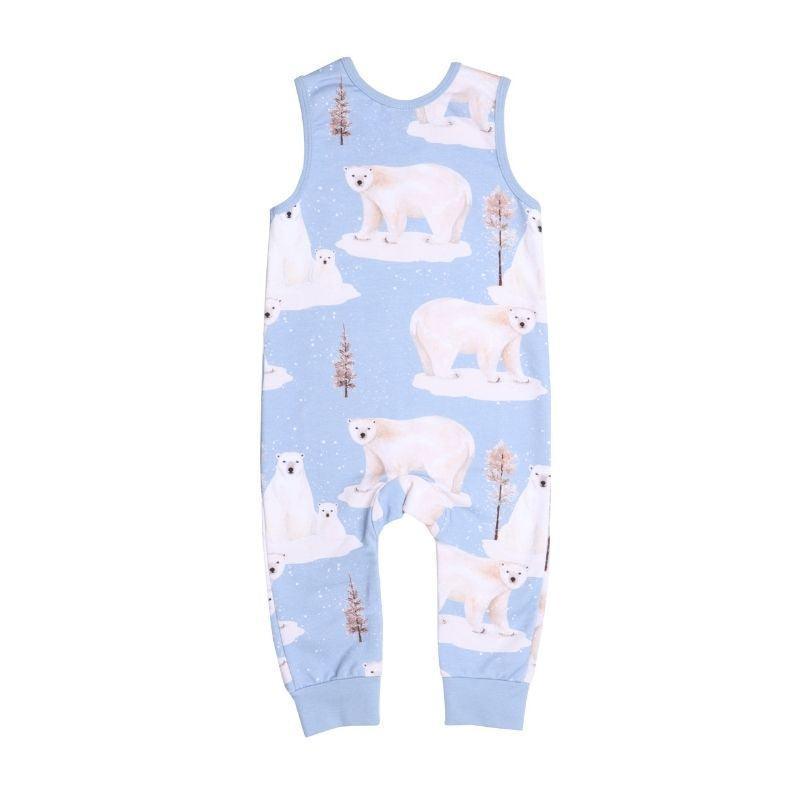 Walkiddy Polar Bear Family Jumpsuit / Dungarees : ScandiBugs