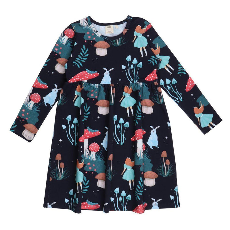 Walkiddy Wonderland Long Sleeve Twirly Dress - ScandiBugs