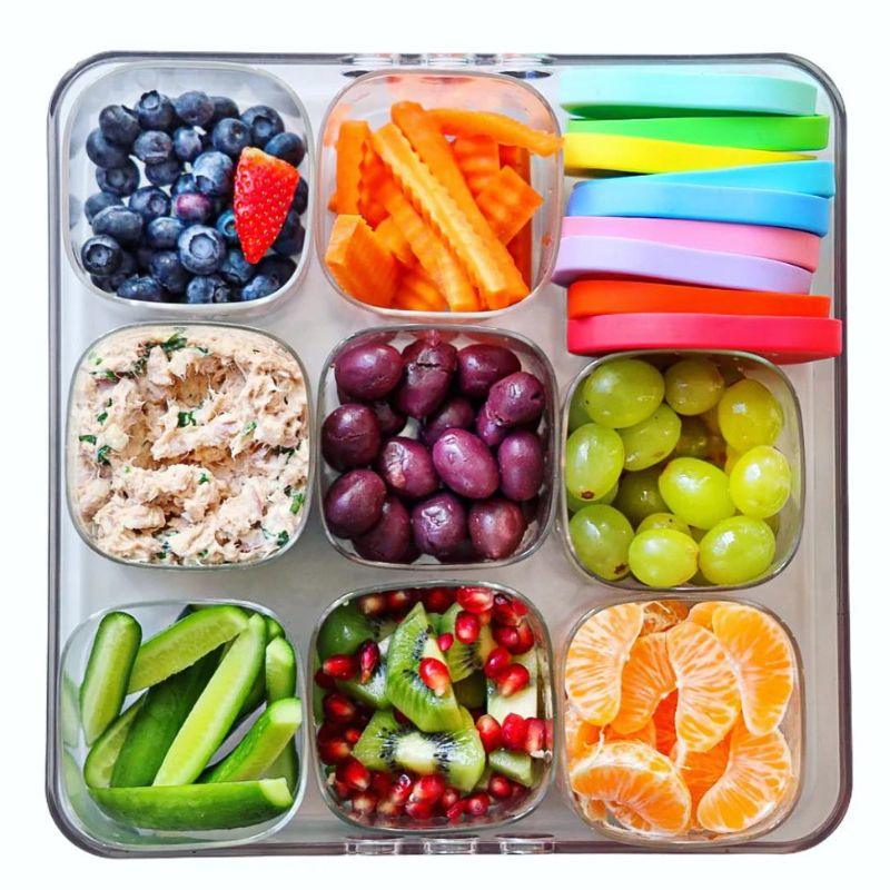 Yumbox Chop Chop - Clear Serving Tray - Square - ScandiBugs